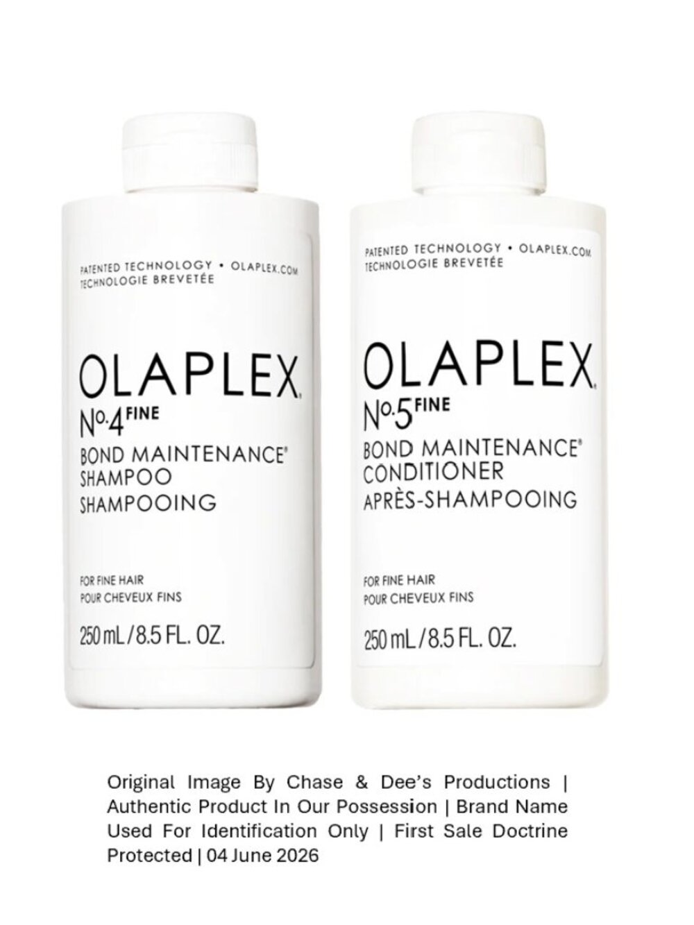 Olaplex | No 4 FINE Bond Maint Shampoo + No 5 FINE Bond Maint Conditioner